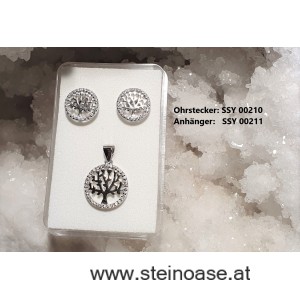 Ohrstecker Baum des Lebens, Silber